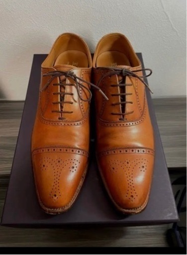 【美品】25cm　SCOTCH GRAIN　革靴　スコッチグレイン　ブラウン