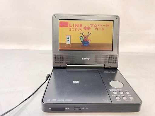 ポータブルDVDプレーヤー/ワンセグTV DVD-HP700ND ブラック  /  AJ-0451-P1