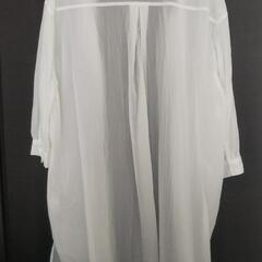 本日まで！レディース ロングシャツ ホワイトの画像