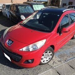 車検たっぷり6年12月 2オーナー ガラスルーフ プジョー207SW