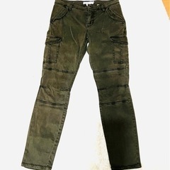 H&M コットンカーゴパンツ カーキ