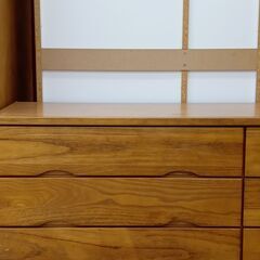 ★ジモティ割あり★  チェスト 茶色 H76×D40×W120 クリーニング済み TJ242の画像