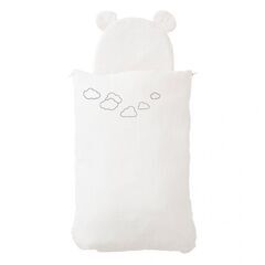 カトージ 添い寝＆おくるみマット (ベージュ） 新生児〜 寝具 ベビー用 おくるみ アフガン 白の画像