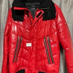 値下げ！新品☆ライダース　ダウンジャケット☆　赤