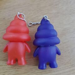 うんちくんマスコットキーホルダー2点のセットの画像