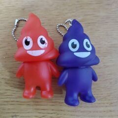 うんちくんマスコットキーホルダー2点のセット