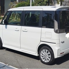 最終価格！今週末で受付終了します！人気パールホワイト　軽　カスタムスタイルフレアワゴン　ターボ付き　XS 電動スライドドア　ドライブレコーダー前後　自動ブレーキサポートの画像