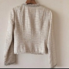 【美品】エムプルミエ ブラック ツイードジャケット　フォーマル　卒業　入学の画像