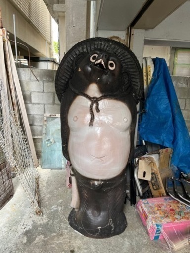 たぬきの焼き物特大