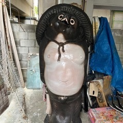 たぬきの焼き物特大