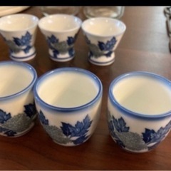 《未使用保管品》お銚子3本、お猪口2種×3個セットの画像