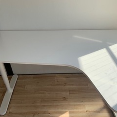 IKEA ベカント 白 L字デスク テーブル