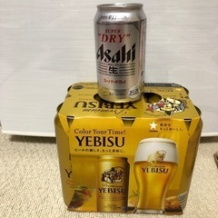 エビスビール 500ml  6本   アサヒ350ml 1本