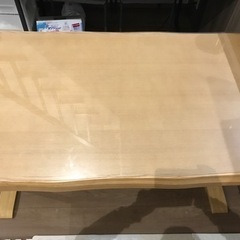 美品　ニトリ　天然木　ダイニングテーブル(サザナミ)の画像