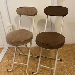 2脚セット折りたたみ椅子