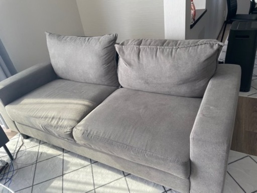 3人掛けソファ　グレー