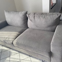 3人掛けソファ　グレー