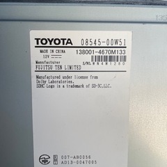 完動 美品 トヨタ純正 SDナビ NSZT-W64 SD 50 プリウス の画像