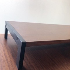 ニトリ　モニター台　ブラウン【東京都品川区北品川】の画像