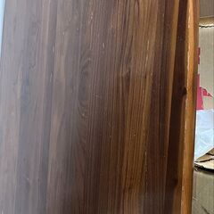 取引中　無印良品　ダイニングテーブル　無垢材テーブル・楕円・ウォールナット材・幅１８０ｃｍ幅１８０×奥行９０×高さ７２ｃｍの画像