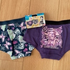 新品120【鬼滅の刃】女児ショーツ2枚　女の子下着インナーパンツ