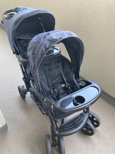 美品　KATOJI  2人乗りベビーカー　2人でゴーDX