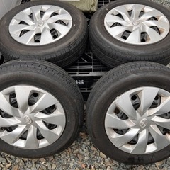 165/70R14 ブリヂストン  夏タイヤ ホイール付 アクア...