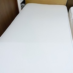 無印良品　木製オークすのこベッド　マットレス付の画像