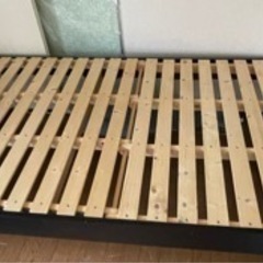 ベッド 木製 コンセント付きの画像