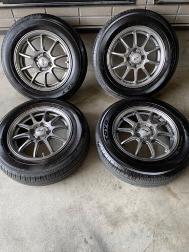 コンパクトカーに175/70R14バリ山アルミ４本セット