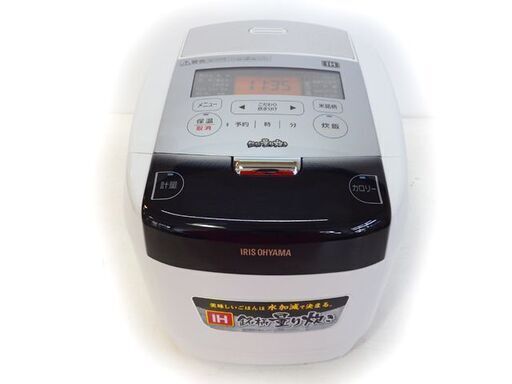 ★ 新札幌発・美品 ★ アイリスオーヤマ RC-IC50 炊飯器 IHジャー 5.5合炊き 2018年製 ホワイト / 1616 ★