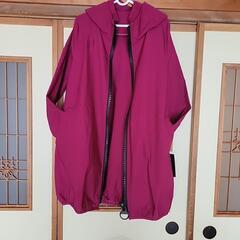 [決まりました]　エンジ色　ロングパーカー　新品未使　の画像