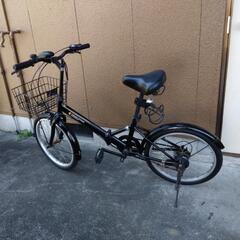 折りたたみ自転車２０インチ　黒
