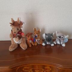 カンガルー&コアラぬいぐるみ5個