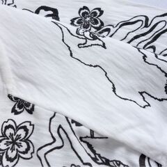 【未使用タグ付】 絡繰魂 長袖Tシャツ 龍神 Lサイズ 白 メンズ 綿100% 刺繍の画像