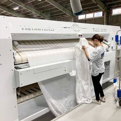 リネンクリーニング工場のスタッフ募集します！　未経験者優遇／将来は副工場長もの画像