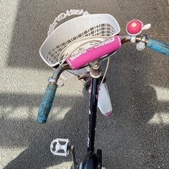 子供用自転車18インチ ピンクの画像