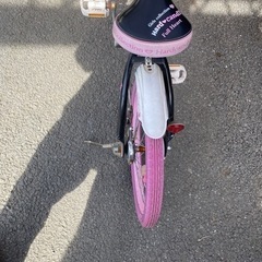 子供用自転車18インチ ピンクの画像
