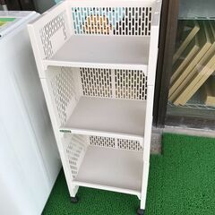 (k)e-RACK 3段ラック プラスチック キャスター付 幅3...