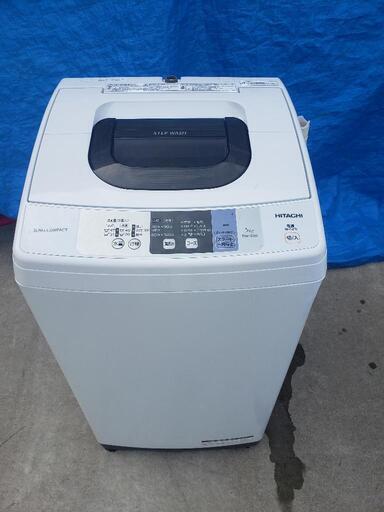 HITACHI 洗濯機 NW-50B 2017年製 5.0K 風脱水 \n\n