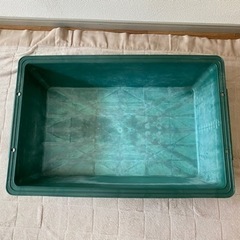緑長 プラスチック製トロ舟 60L グリーン