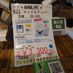 エアロライフ  サイドステッパー  DR-3865　②【引取限定...