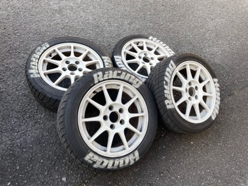 【バリ溝タイヤ付】インテグラ DC2 純正ホイール PCD114.3 5穴 16インチ