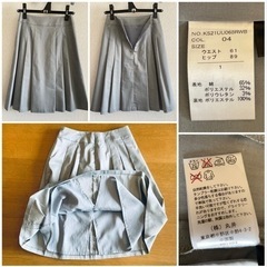 グレー スカートスーツ 春スーツの画像
