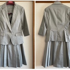 グレー スカートスーツ 春スーツ