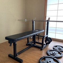 セーフティパックI / ラバーバーベルセット70kg / シャフト180cm・160cm │ ベンチプレス マシンセット トレーニングベンチ バーベル  ダンベル ラバー
