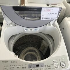 ☆ジモティ割あり☆ SHARP 洗濯機 8kg 年式2020 動作確認