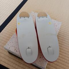 草履　黄八丈　未使用　23cm　お誂えの画像
