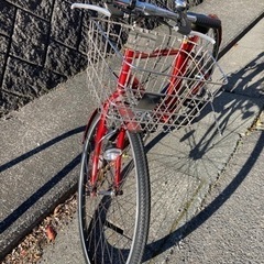 中古】エスクリム クロスバイク 27インチ 赤メタリック