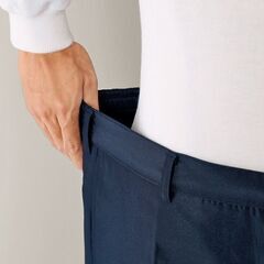 【未使用】DUNLOP ダンロップ 裏フリース 暖か快適スラックス 秋冬春 ウエスト両脇ゴム センタープレス メンズの画像